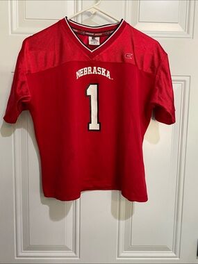 Colosseum Red Nebraska #1 Football Jersey